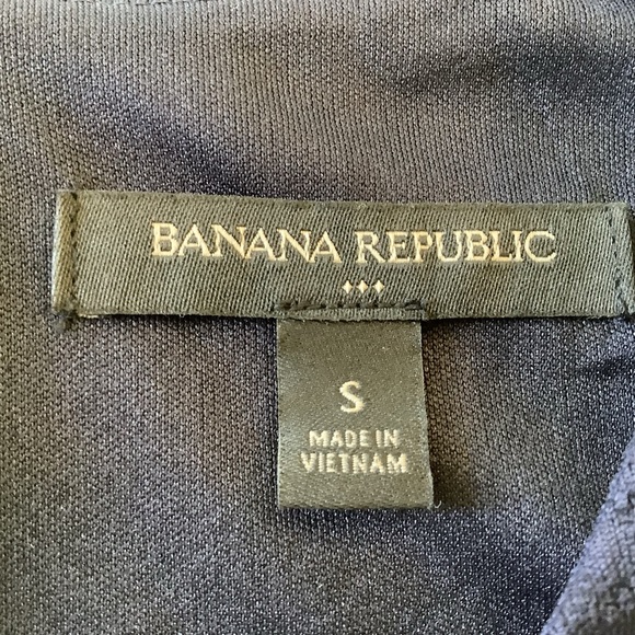 Banana Republic Blue and Black Plaid Dress Size Small 3/4 Bell Sleeves - Picture 9 of 12